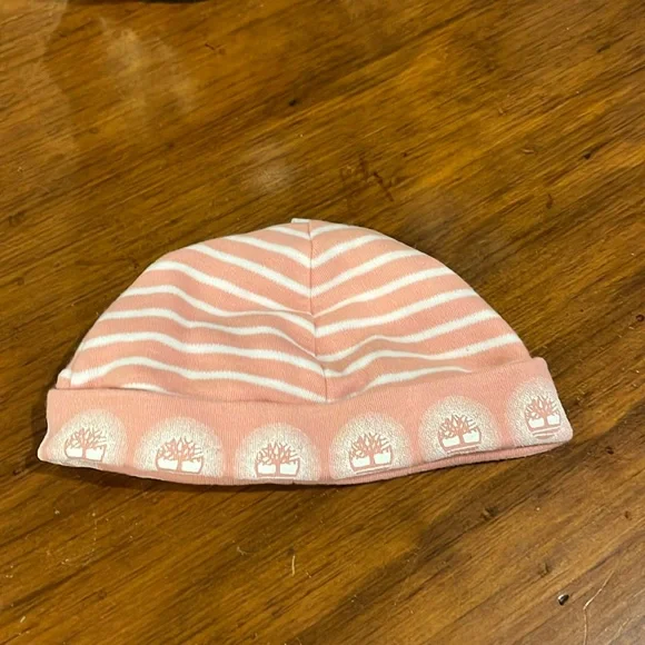 Timberland Infant Crib Booties Boots + Hat gift set pink Baby Shoes Girls Sizes - Picture 4 of 14